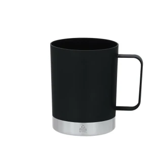 Kubek 400 ml ze stali nierdzewnej z recyklingu i PP z recyklingu VA349-03 /kolor: czarny/