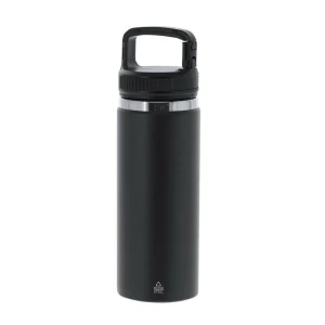 Butelka termiczna 550 ml ze stali nierdzewnej z recyklingu VA673-03 /kolor: czarny/