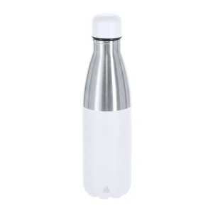 Butelka termiczna 550 ml ze stali nierdzewnej z recyklingu VA674-02 /kolor: biały/