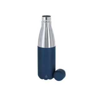 Butelka termiczna 550 ml ze stali nierdzewnej z recyklingu VA674-04 /kolor: granatowy/