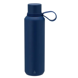 Butelka termiczna 630 ml ze stali nierdzewnej z recyklingu VA675-04 /kolor: granatowy/