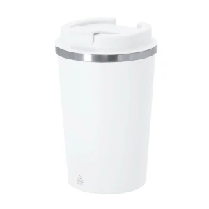 Kubek termiczny 350 ml ze stali nierdzewnej z recyklingu VA679-02 /kolor: biały/