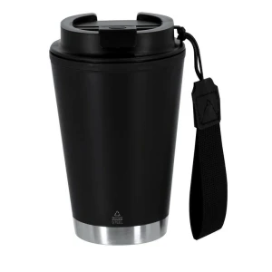 Kubek termiczny 300 ml ze stali nierdzewnej z recyklingu VA680-03 /kolor: czarny/