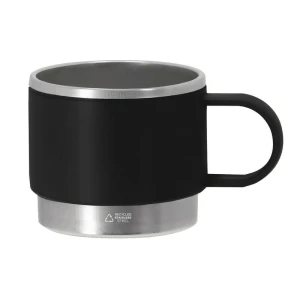 Kubek 140 ml ze stali nierdzewnej z recyklingu VA681-03 /kolor: czarny/