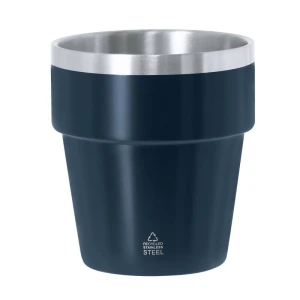 Kubek 250 ml ze stali nierdzewnej z recyklingu VA682-04 /kolor: granatowy/