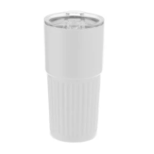 Kubek termiczny 600 ml ze stali nierdzewnej z recyklingu VA684-02 /kolor: biały/