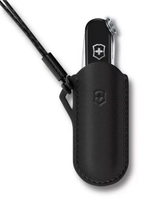 Etui skórzane Victorinox - kolor: czarny  /VCR-4.0670.3/