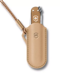 Etui skórzane Victorinox - kolor: beżowy  /VCR-4.0670.49/