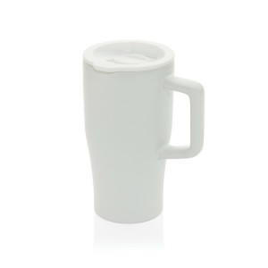 Ceramiczny kubek podrożny 490 ml P437.2203 /kolor: white/