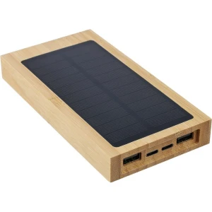Power bank 10000 mAh z ładowarką słoneczną VA276-16 /kolor: brązowy/