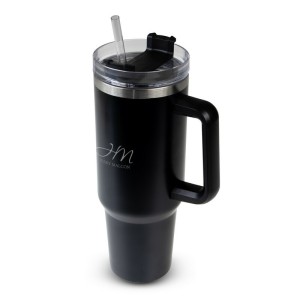 Kubek termiczny 1200 ml z ergonomicznym uchwytem | Stasimus VA060-03 /kolor: czarny/