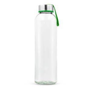 Szklana butelka 500 ml z kolorową wstążką | Viivi VA062-06 /kolor: zielony/