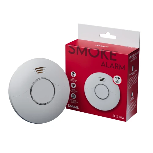 Czujnik Dymu SafeMi SHS-10W - wraz z pudełkiem.webp