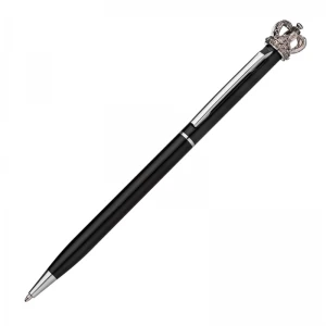 Długopis metalowy z koroną DYLAN MCM1048803 /kolor: czarny/