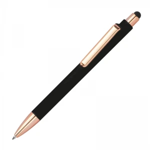 Długopis plastikowy soft touch LENA MCM1387303 /kolor: czarny/