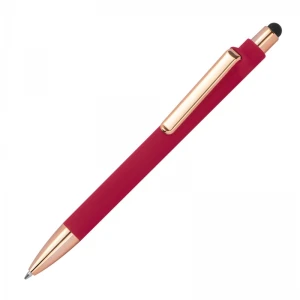 Długopis plastikowy soft touch LENA MCM1387305 /kolor: czerwony/
