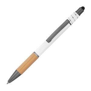 Długopis aluminiowy antystres touch pen MANUELA MCM1387606 /kolor: biały/