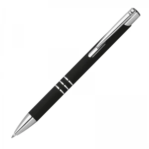 Długopis aluminiowy z recyklingu półżelowy soft touch CONSTANZE MCM1399103 /kolor: czarny/