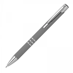 Długopis aluminiowy z recyklingu półżelowy soft touch CONSTANZE MCM1399177 /kolor: ciemnoszary/