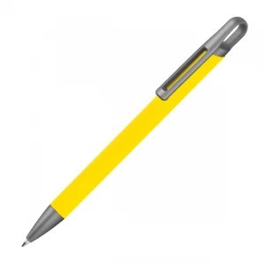 Długopis aluminiowy z recyklingu półżelowy KAROLINE MCM1444008 /kolor: żółty/
