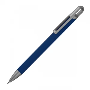 Długopis aluminiowy z recyklingu półżelowy KAROLINE MCM1444044 /kolor: granatowy/
