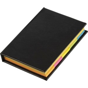 Zestaw do notatek, karteczki samoprzylepne V2953-03 /kolor: czarny/