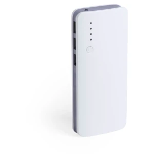 Power bank 10000 mAh, lampka LED V3856-19 (kolor: szary)