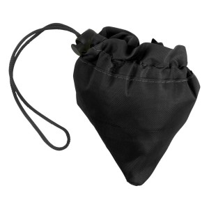 Torba poliestrowa, składana V0581-03 /kolor: czarny/