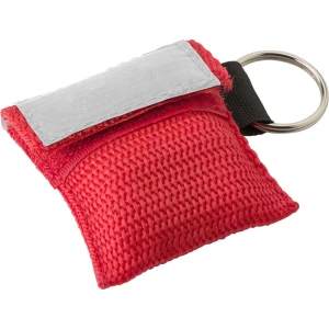 Maska do resuscytacji, brelok V9763-05 /kolor: czerwony/