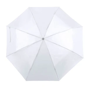 Parasol manualny, składany V0733-02 /kolor: biały/
