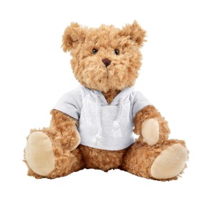 Miś pluszowy z bluzą V7320-02 /kolor: biały/