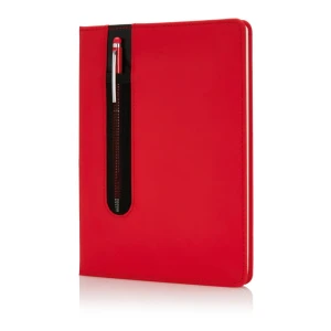 Notatnik A5 Deluxe, touch pen, twarda okładka PU P773.314 /kolor: czerwony/