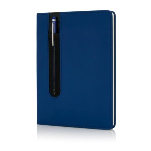 Notatnik A5 Deluxe, touch pen, twarda okładka PU P773.315 /kolor: niebieski/
