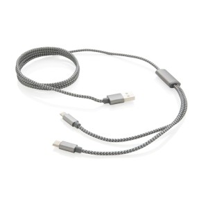 Kabel do ładowania 3 w 1 P302.232 /kolor: szary/