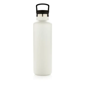 Szczelna butelka sportowa 600 ml, próżniowa P436.663 /kolor: biały/