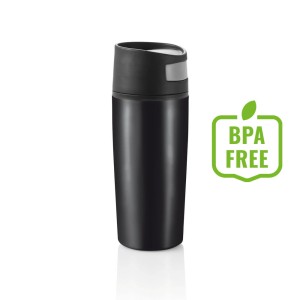 Kubek podróżny 300 ml Auto P432.451 /kolor: czarny/