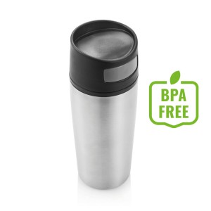 Kubek podróżny 300 ml Auto P432.452 /kolor: srebrny/