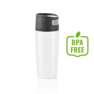 Kubek podróżny 300 ml Auto P432.453 /kolor: biały/