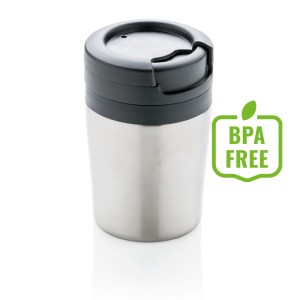 Kubek podróżny 160 ml Coffee to go P432.922 /kolor: srebrny/