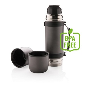 Termos 700 ml z 2 kubkami Swiss Peak P433.330 /kolor: szary/
