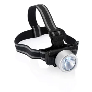 Latarka na głowę 3 LED Everest P518.020 /kolor: srebrny/