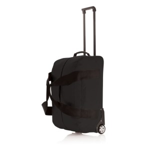 Weekendowa torba sportowa, podróżna na kółkach P790.001 /kolor: czarny/