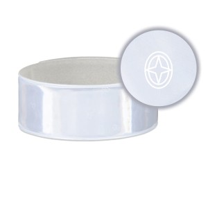 Opaska odblaskowa samozaciskowa z folii AGR 34 x 3 cm WHITE 014