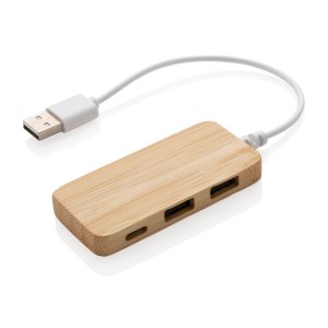 Bambusowy hub USB 2.0 z USB C P308.739