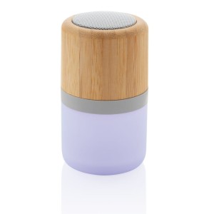 Głośnik bezprzewodowy 3W, lampka (kolor: biały) P329.343