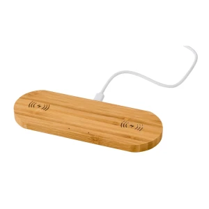 Bambusowa ładowarka bezprzewodowa 5W (kolor: drewno) V0138-17