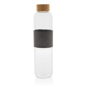 Szklana butelka 750 ml Impact w pokrowcu (kolor: neutralny, szary) P436.770