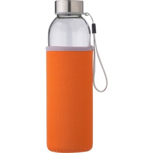 Szklana butelka sportowa 500 ml (kolor: pomarańczowy) V0939-07
