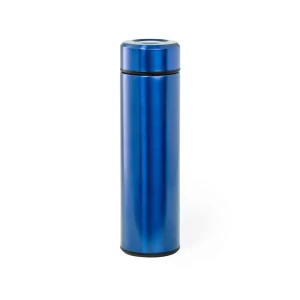 Termos 470 ml, posiada sitko zatrzymujące fusy (kolor: niebieski) V0969-11