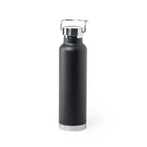 Butelka termiczna 650 ml (kolor: czarny) V0970-03